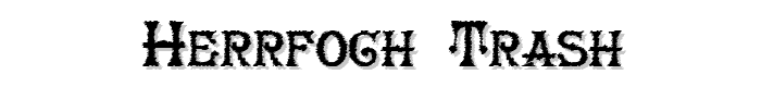 HerrFoch Trash font